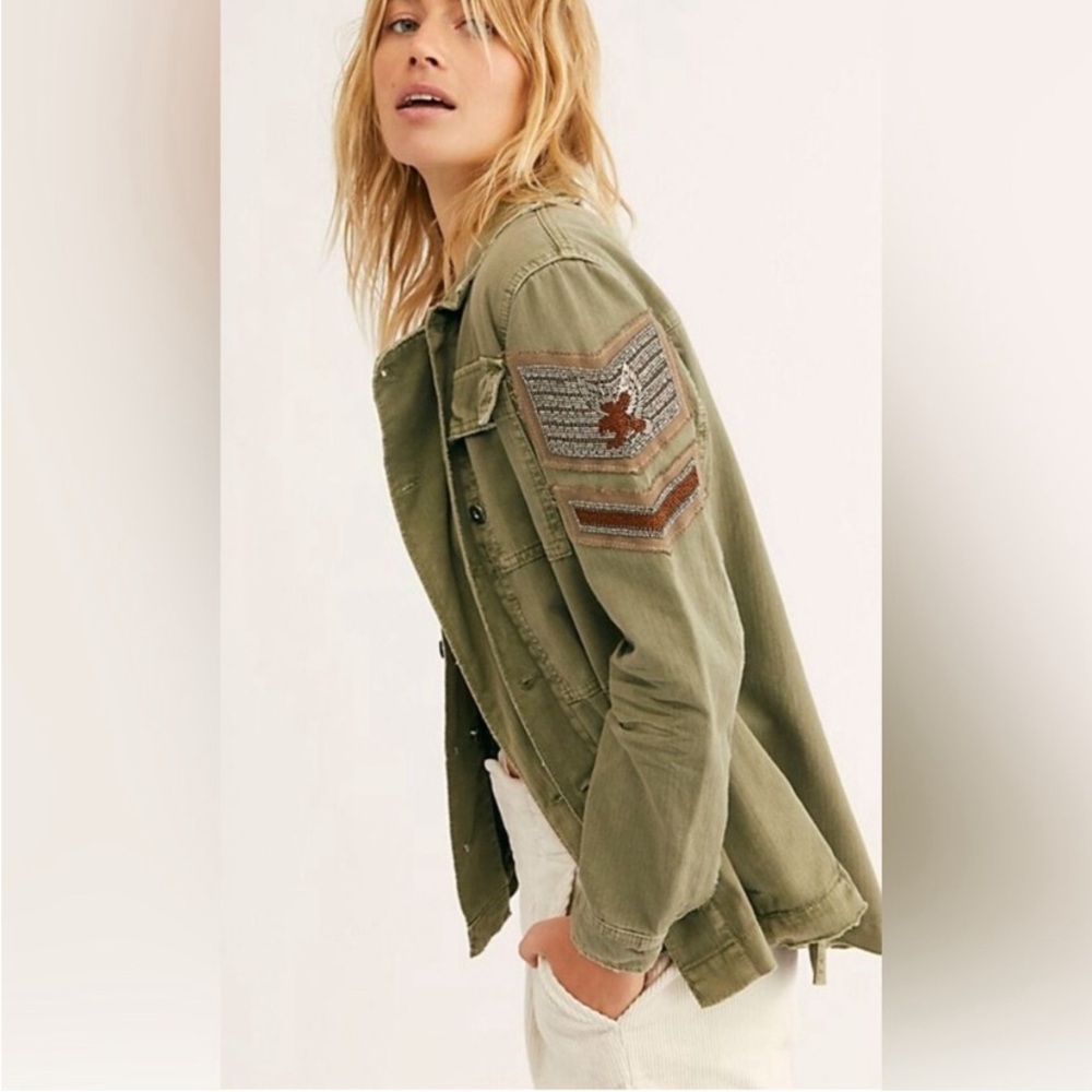 Women's Olive Green Military Jacket